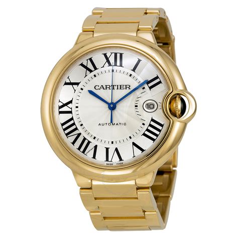 gold men's cartier watch|cartier gold watch men's models.